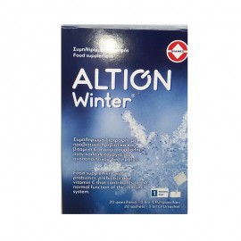 Altion Winter Συμπλήρωμα Διατροφής με Προβιοτικά & Βιταμίνη C για Ενίσχυση του Ανοσοποιητικού Συστήματος για Ενήλικες & Παιδιά άνω των 3 ετών, 20 φακελάκια