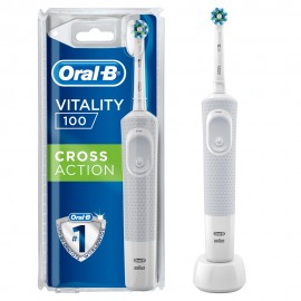 Oral-B Ηλεκτρική Οδοντόβουρτσα Vitality 100 Cross Αction White, 1τμχ