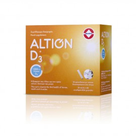 Altion Βιταμίνη D3 1000IU Συμπλήρωμα Διατροφής Βιταμίνη D3 για την Υγεία των Οστών, Δοντιών, Μυών & Ενίσχυση Ανοσοποιητικού, 30 φακελάκια