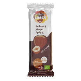 BioEarth Βιολογική Μπάρα Βρώμης με Γεύση Φουντούκι 60gr