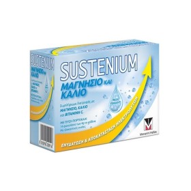 MENARINI Sustenium,Συμπλήρωμα Διατροφής Με Μαγνήσιο, Κάλιο & Βιταμίνη C 14 φακελάκια