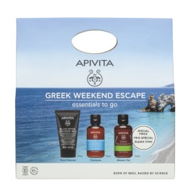Apivita Greek Weekend Escape Πακέτο Black Detox Jelly 50ml & Hyaluronic Hydra Shampoo 75ml & Mountain Tea Shower Gel 75ml