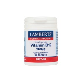 LAMBERTS Vitamin B12 1000μg (Methilcobalamin), Συμπλήρωμα Βιταμίνης B12, 60 Ταμπλέτες 8087-60
