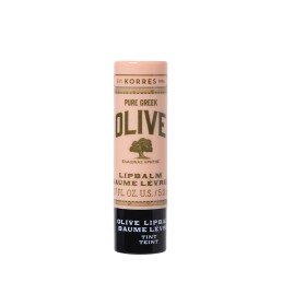 KORRES Lip Balm Olive Pure Greek Baume Levres Tint,με έλαιο Macadamia Oil & βούτυρο Mango, με διακριτική ροζ απόχρωση, 5ml