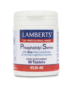 LAMBERTS Phosphatidyl Serine 100mg Φωσφατιδυλσερίνη 60 Ταμπλέτες 8539-60