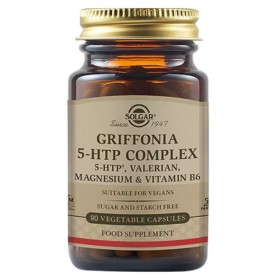Solgar Griffonia 5-HTP Complex Συμπλήρωμα Διατροφής 90 Φυτοκάψουλες