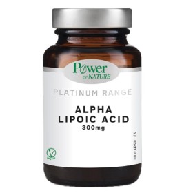 Power of Nature Platinum Range Alpha Lipoic Acid 300mg Συμπλήρωμα Διατροφής Για Βελτίωση Του Μεταβολισμού, 30 Κάψουλες