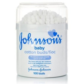 Johnsons Baby Cotton Buds Μπατονέτες Βαμβακιού 100 τεμάχια