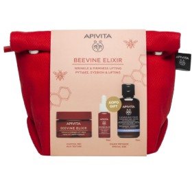 Apivita Beevine Elixir Πακέτο Wrinkle & Firmness Lifting Cream Rich 50ml & Δώρο Serum 10ml + Cleansing Foam 75ml