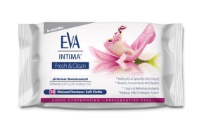 INTERMED Eva Intima Fresh & Pocket Size Towelettes 10Τεμάχια