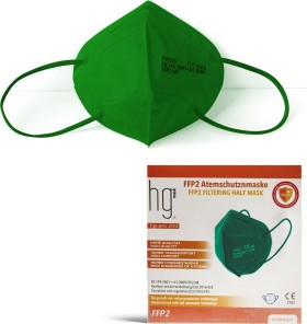 Poli HG Pro 200 FFP2 Filtering Half Mask Green, Μάσκα Υψηλής Προστασίας Πράσινη, 10τμχ