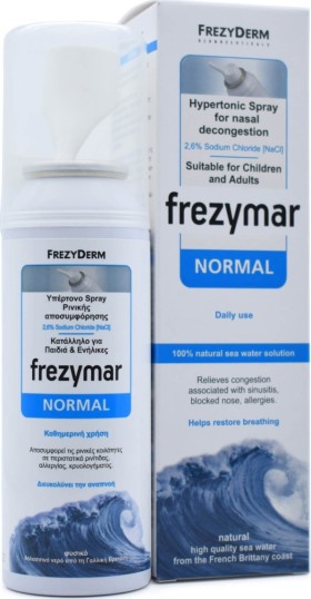 Frezyderm Frezymar Normal - Υπέρτονο Spray Ρινικής Αποσυμφόρησης 100ml