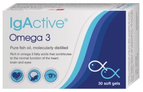 IgActive Συμπλήρωμα Διατροφής Omega 3 1000mg 30 Μαλακές κάψουλες