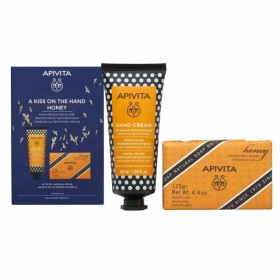 Apivita Promo A Kiss On The Hand Honey Κρέμα Χεριών Ενυδάτωσης, 50ml & Φυσικό Σαπούνι, 125g Με Υαλουρονικό Οξύ & Μέλι