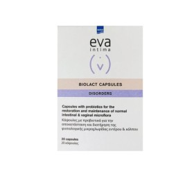 Intermed Eva Intima Biolact Capsules Προβιοτικά για την Εντερική & Κολπική Χλωρίδα 20caps
