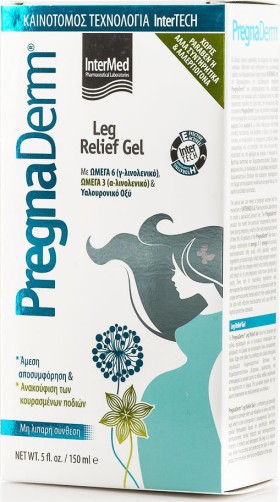 INTERMED Pregnaderm Leg Relief Gel, Γέλη Aνακούφισης των Κουρασμένων Ποδιών 150ml