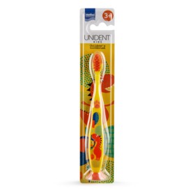 Unident Kids Children’s Toothbrush Yellow Παιδική Οδοντόβουρτσα 3+ 1τμχ