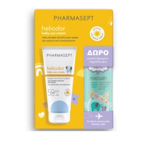 Pharmasept Heliodor Πακέτο Baby Sun Cream SPF50 100ml & Mild Bath Βρεφικό Αφρόλουτρο 100ml