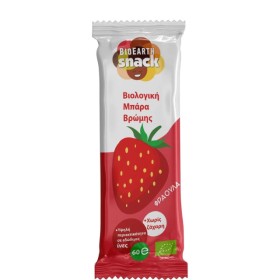 BioEarth Βιολογική Μπάρα Βρώμης με Γεύση Φράουλα 60gr