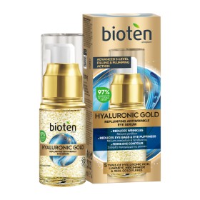 Bioten Hyaluronic Gold Eye Serum Αντιγηραντικός Ορός Ματιών για Μείωση Ρυτίδων 15ml
