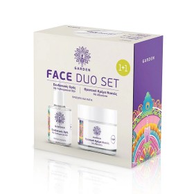 GARDEN Face Duo Set 1+1 Hydrating Serum Ενυδατικός Ορός Με Υαλουρονικό Οξύ 30ml + Nourishing Night Cream Θρεπτική Κρέμα Νυκτός Με Αβοκάντο 50ml