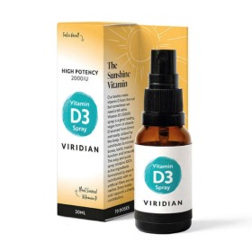 Viridian Vitamin D3 2000IU Spray 20ml