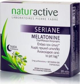 NATURACTIVE Seriane Melatonine Συμπλήρωμα Διατροφής Για Την Αντιμετώπιση Της Αϋπνίας, 20 Φακελίσκοι