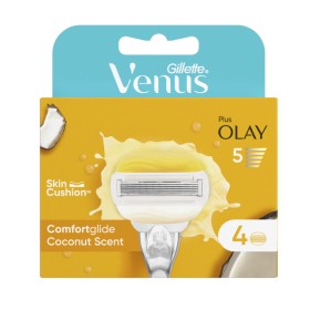 Gillette Venus Plus Olay Comfortglide Coconut Scent Ανταλλακτικές Κεφαλές Ξυριστικής Μηχανής 4τμχ