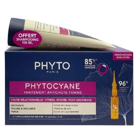 Phyto Phytocyane Πακέτο Reactional Hair Loss Treatment For Women Αγωγή Προοδευτικής Τριχόπτωσης Για Γυναίκες, 12x5ml & ΔΩΡΟ Αναζωογονητικό Σαμπουάν, 100ml
