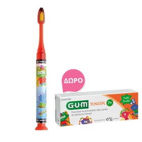Gum Set Junior Light-Up Red Soft Οδοντόβουρτσα + Δώρο Junior Οδοντόκρεμα 7-12 Ετών Tutti Frutti 50ml