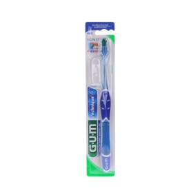 Gum Technique+ Compact 493 Medium Οδοντόβουρτσα Μέτρια Μπλε 1τμχ
