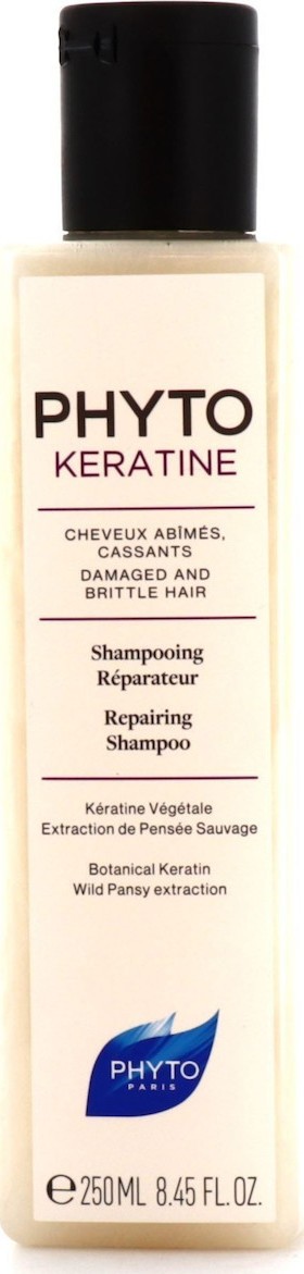 PHYTO Keratine Repairing Shampoo, Σαμπουάν Επανόρθωσης για Κατεστραμμένα & Εύθραυστα Μαλλιά 250ml