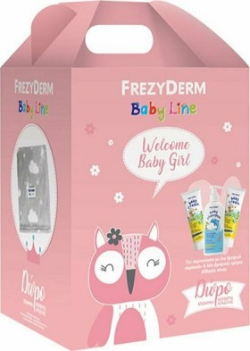 Frezyderm Πακέτο Προσφοράς Baby Line για Κορίτσι με Baby Shampoo Βρεφικό Σαμπουάν, 300ml & Baby Cream Κρέμα για την Αλλαγή Πάνας, 2x175ml & Δώρο Κουβέρτα Αγκαλιάς 75x110εκ