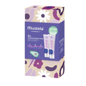 Mustela Πακέτο Vitamin Barrier Cream 1-2-3 Κρέμα Αλλαγής Πάνας 2x100ml