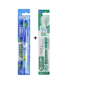 Gum Junior 6+ Πακέτο Soft Μπλε Οδοντόβουρτσα Παιδική 903 1τμχ & Δώρο Οδοντόβουρτσα Ενηλίκων 1τμχ