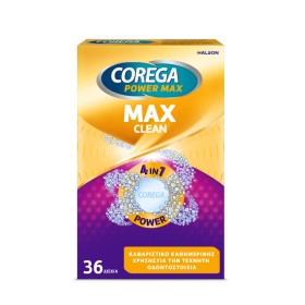 Corega Power Max Clean 4in7 Καθαριστικά Δισκία για Τεχνήτες Οδοντοστοιχίες 36 δισκία