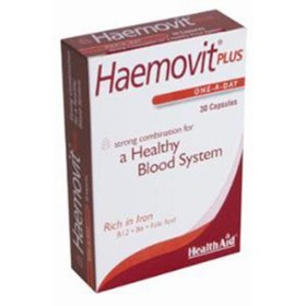 HEALTH AID Haemovit Plus Σίδηρος, Βιταμίνη Β12, Β6 & Φολικό οξύ 30caps