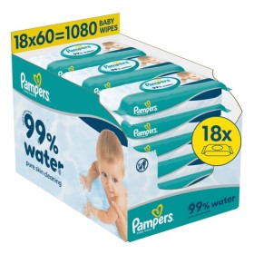 Pampers Μωρομάντηλα 99% Water Monthly Βοx (18x60τμχ) 1080Τμχ