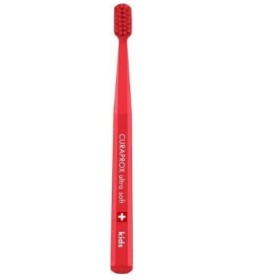 Curaprox Kids Ultra Soft Toothbrush Πολύ Μαλακή Οδοντόβουρτσα Για Παιδιά 4-12 Ετών Σε Χρώμα Κόκκινο, 1 Τεμάχιο
