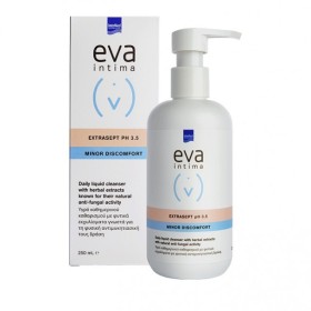 INTERMED Eva Intima Wash Extrasept pH 3.5, Υγρό Καθημερινού Καθαρισμού Ευαίσθητης Περιοχής με Αντιμυκητιασική Προστασία, 250ml