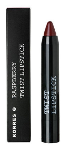 KORRES Raspberry Twist Lipstick Seductive Κραγιόν σε Μορφή Μολυβιού για Εξαιρετική Απόδοση Χρώματος, Διάρκεια & Λάμψη, 2.5g