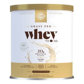 Solgar Whey to Go Protein Powder Vanilla Υψηλής Βιολογικής Αξίας Πρωτεΐνη από Ορό Γάλακτος, με Γεύση Βανίλιας, 936gr