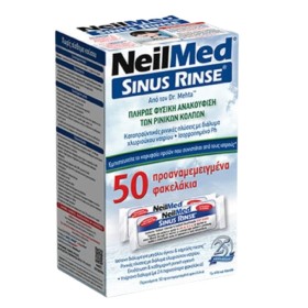 NeilMed Sinus Rinse Ισοτονικό Διάλυμα Ρινικών Πλύσεων για Ενήλικες 50 Φακελάκια