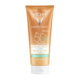 Vichy Capital Soleil Milk-Gel Wet Skin Technology SPF50, Αδιάβροχη Αντηλιακή Κρέμα Προσώπου και Σώματος SPF50, 200ml