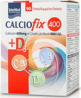 Intermed Calciofix 400 600mg + 400IU D3 90 ταμπλέτες