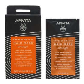 Apivita Express Beauty Hair Mask Orange Μάσκα Μαλλιών Λάμψης & Αναζωογόνησης με Πορτοκάλι 20ml