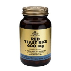 Solgar Red Yeast Rice 600mg Συμπλήρωμα διατροφής για Έλεγχο της Χοληστερόλης, 60 φυτοκάψουλες