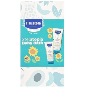 Mustela Stelatopia Baby Bath Cleansing Gel Βρεφικό Αφρόλουτρο Για Ατοπικό Δέρμα Πακέτο 2 τεμαχίων, 2x200ml