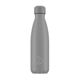 Chillys Μπουκάλι Θερμός Ανοξείδωτο All Matte Grey Γκρι, 500ml