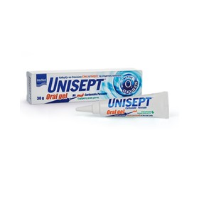 INTERMED Unisept Oral Gel Γέλη για Έλκη και Πληγές της Στοματικής Κοιλότητας, 30gr